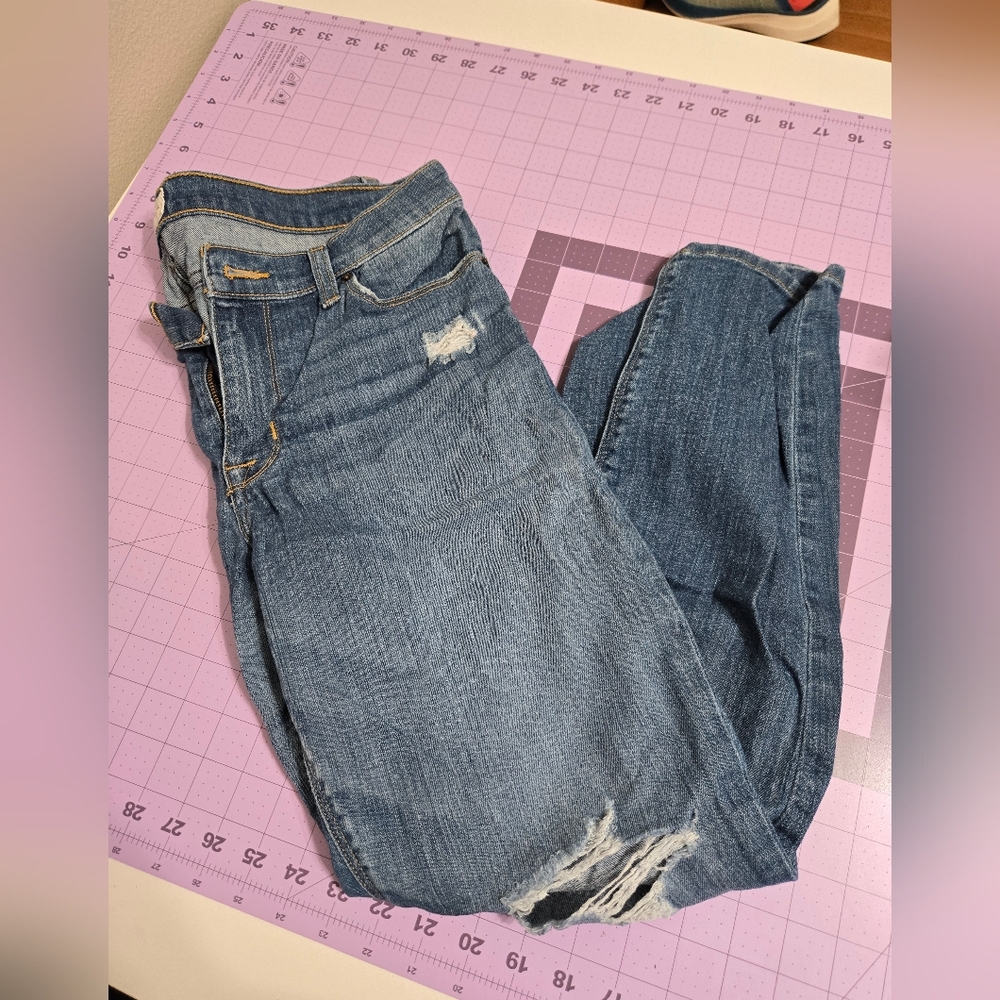 Hudson Denim Jeans Krista Super Skinny Crop Size 30 - Picture 2 of 7